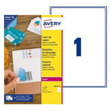 Avery Etiquetas Adhesivas Para Enmascaramiento 199,6x289,1mm Láser 1 X 25h Blanco