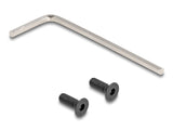 Delock 18449 Soporte Para Auriculares Ajustable Para Colocar En Escritorio, Aluminio, Negro