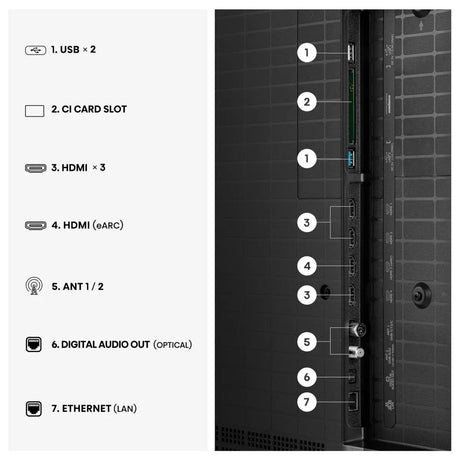 EAN 6942351436500 - Hisense 55UR8S 139,7 cm (55") 4K Ultra HD Smart TV Wifi Negro imagen 3