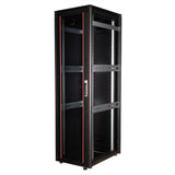 Roline 19-Zoll Netzwerkschrank Pro 42 He, 600x800 Bxt Glastr Schwarz