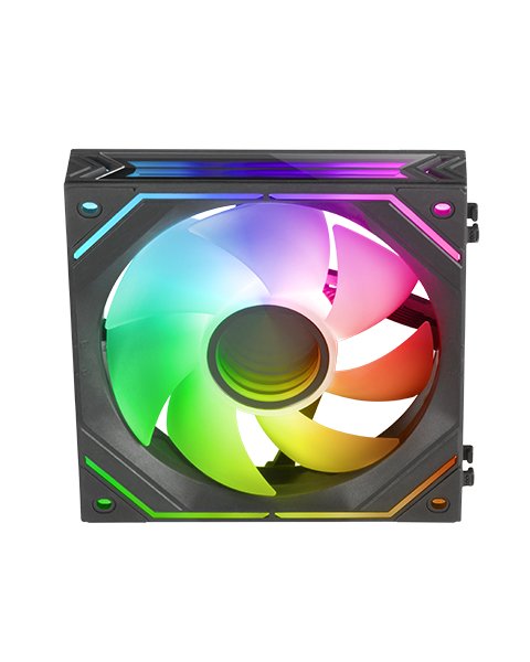 Ventilador Interno Arg Dinamico Mars Gaming Mf-Linkfinity Black Modulares Pwm 120mm 360º Ventilador Y Marco Iluminado Argb
