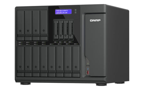 EAN 4711103089811 - QNAP TVS-AIH1688ATX-U7-32G servidor de almacenamiento NAS Torre 32 GB DDR5 0 TB QuTS hero Negro imagen 4