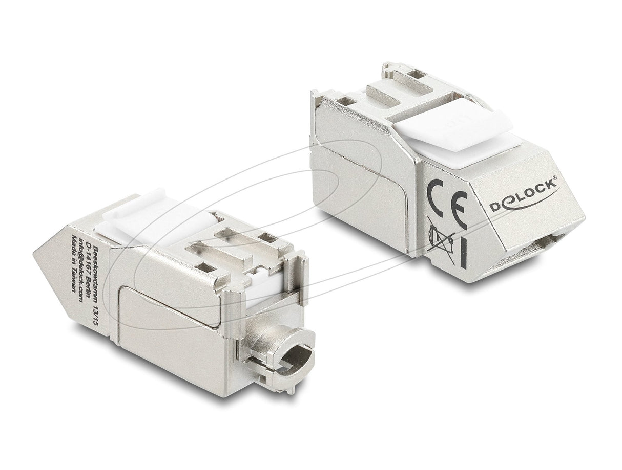 Delock Keystone Modulorj45 Hembra A Lsa Cat.6a 45° Angulare Hembra Geschirmt
