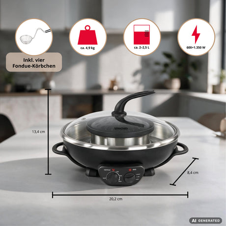 EAN 4011689487453 - Unold 48745 Asia Fondue Hot Pot 5 L 4 personas(s) imagen 15