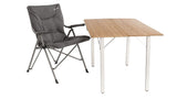 Outwell Alder Lake Chair, Negro And Grey