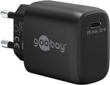 EAN 4040849654053 - Goobay 65405 cargador de dispositivo móvil Universal Negro Corriente alterna Carga rápida Interior imagen 1