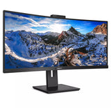 Monitor Profesional Ultrapanorámico Curvo Philips 346p1crh 34' Wqhd Webcam Multimedia Negro