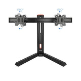 Tooq Soporte De Mesa Gaming Para 2 Monitores De 17"-27" - Soporte Para Auriculares - Gestion De Cables - Peso Max 7kg X