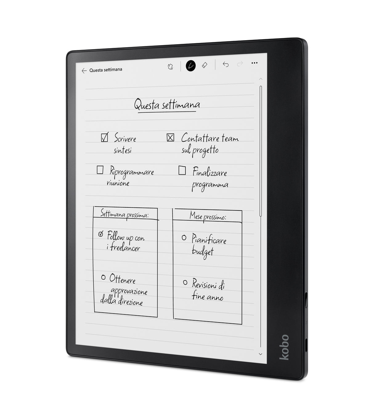 Rakuten Kobo Elipsa 2e Lectore De E-Book Pantalla Táctil 32 Gb Wifi Negro