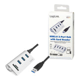 Hub Logilink Cr0045  De Interfaz Usb 3.2 Gen 1 (3.1 Gen 1) Type-A 5000 Mbit/S Plata