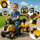 Jamara Rutscher Caterpillar Traktor Con Anhänger 2in1 Amarillo
