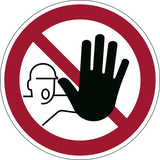 Pegatina De Prohibición Duradera 'No Entrada'