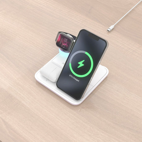 EAN 8435739903483 - AISENS ASCH-15W4WC061-W cargador de dispositivo móvil Auriculares, Smartphone, Reloj inteligente Cargador imagen 6