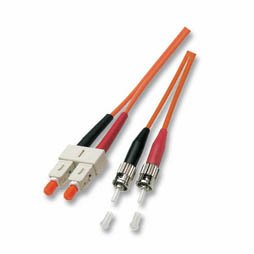 Cable De Red Lwl Duplex Om4 (Multimode, 50 125) Sc St, Lszh, Austauschbare Polarität, 0,5m, Good Connections®