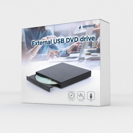 EAN 8716309125871 - Gembird DVD-USB-04 unidad de disco óptico DVD±RW Negro imagen 3