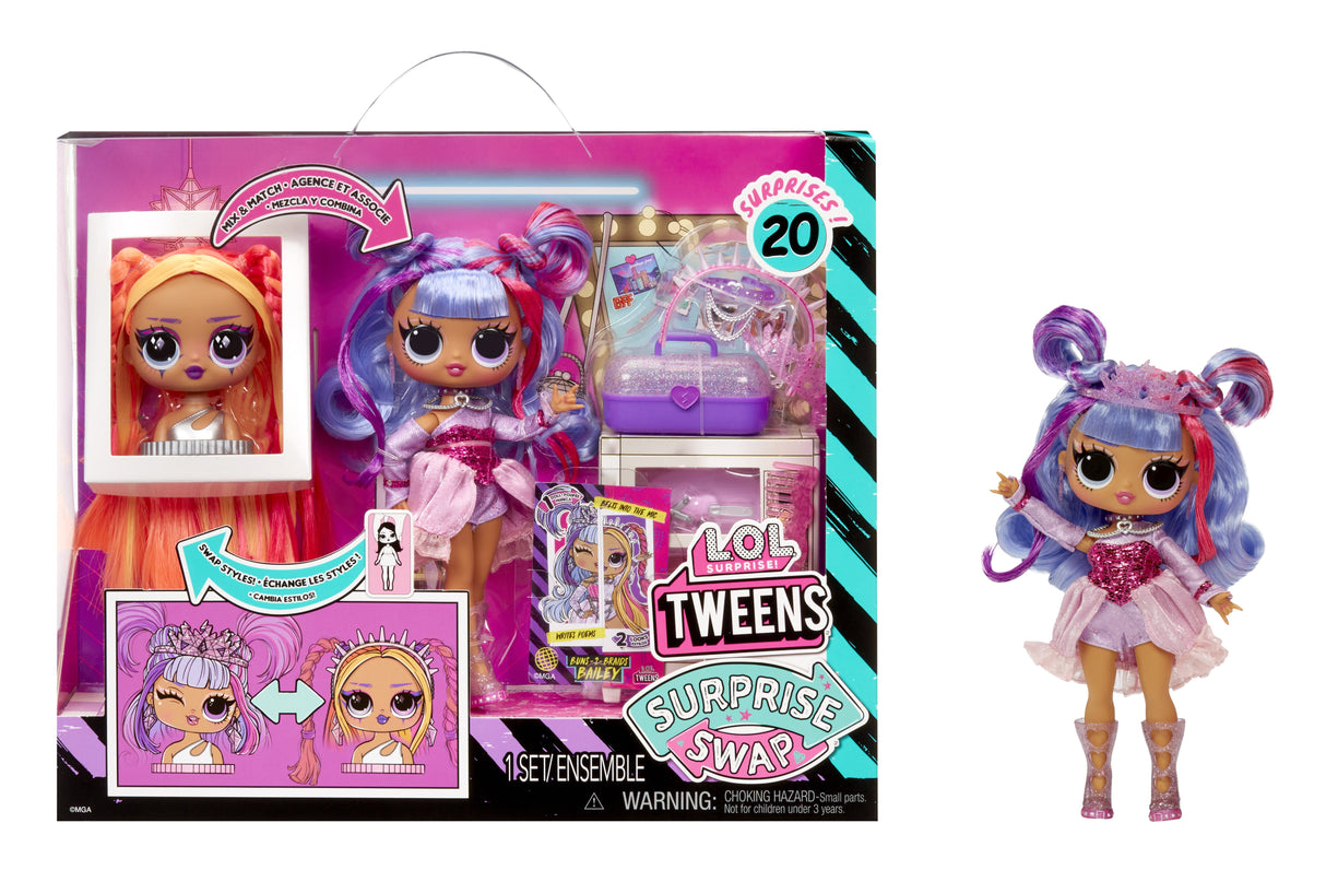Muñeca Mga Entretenimiento L.O.L.  Buns-2-Trenzas Bailey, 591757