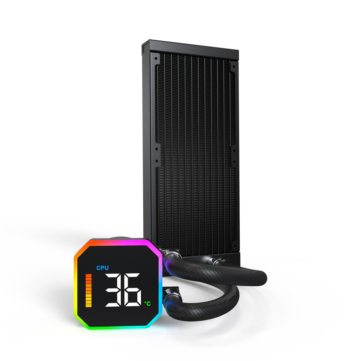 Montech Hyperflow Digital 240 Procesador Sistema De Refrigeración Líquida Todo En Uno 12 Cm Negro 1 Pieza(S)