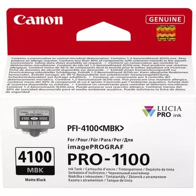 Tinta Canon Pfi-4100 Mbk Matte Black