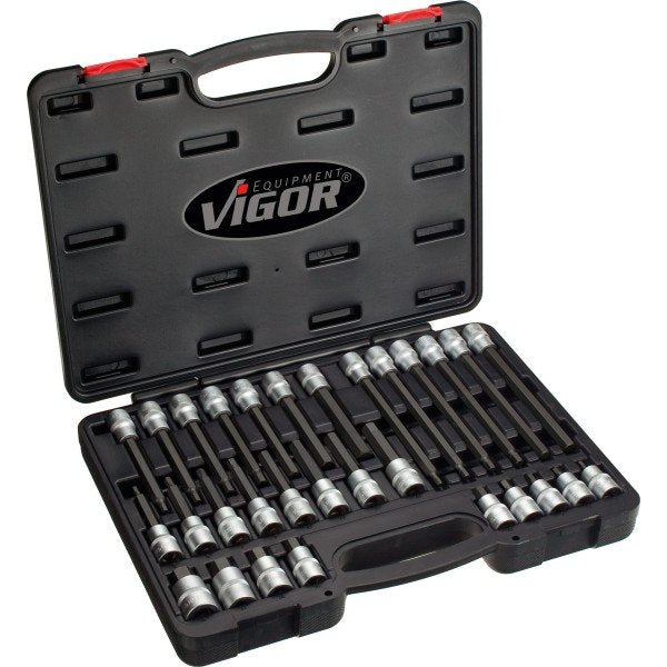 Vigor Llave De Vaso-Bit-Inserto-Set 1/2" V1919