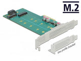Delock Pci Express X4 Mapa A 1 X M.2 Clave B + 1 X Nvme M.2 Clave M, Controlador 89047