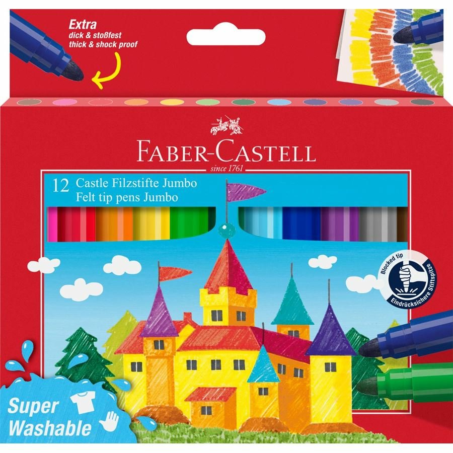 EAN 4005401543114 - Faber-Castell Jumbo rotulador Multicolor 12 pieza(s) imagen 1