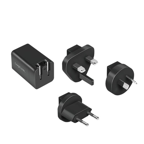 EAN 4052792069709 - LogiLink PA0301 cargador de dispositivo móvil Universal Negro Corriente alterna Carga rápida Interior imagen 2