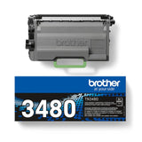 Tóner Original Brother Tn-3480 Alta Capacidad Negro