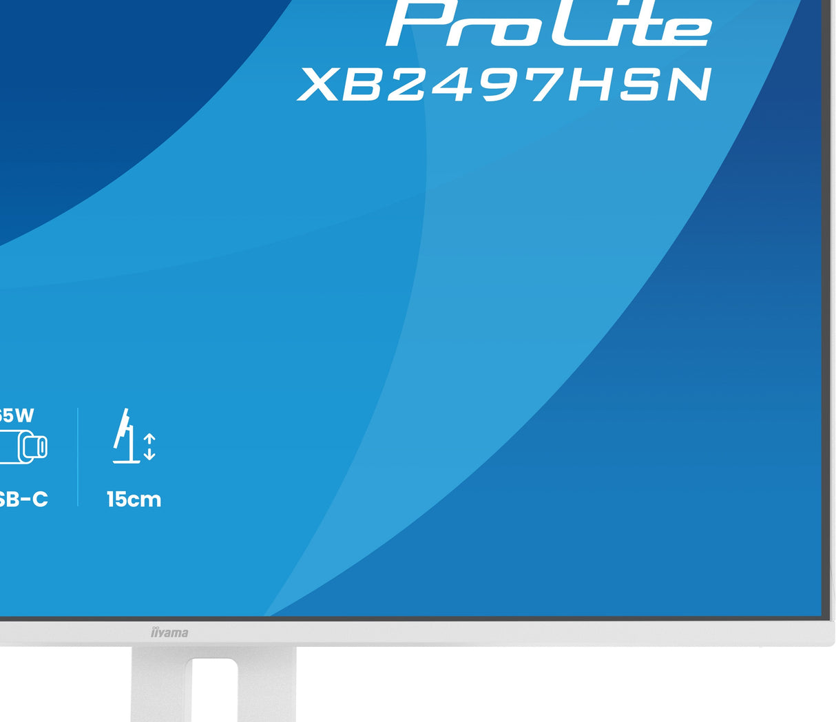 Iiyama Xb2497hsn-W1 (Prolite) - 23.8p Ips Fhd - 1ms - 350cd/Mâ² -  Hdmi-Dp Usb-C.Dock - Hub Usb - 2x2w - Ajustable- Blanco
