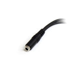 Startech Adaptador Divisor De Auriculares 2x Jack3,5 3pin A Jack 4pin M/H 0.13m Negro Muyhsfmm