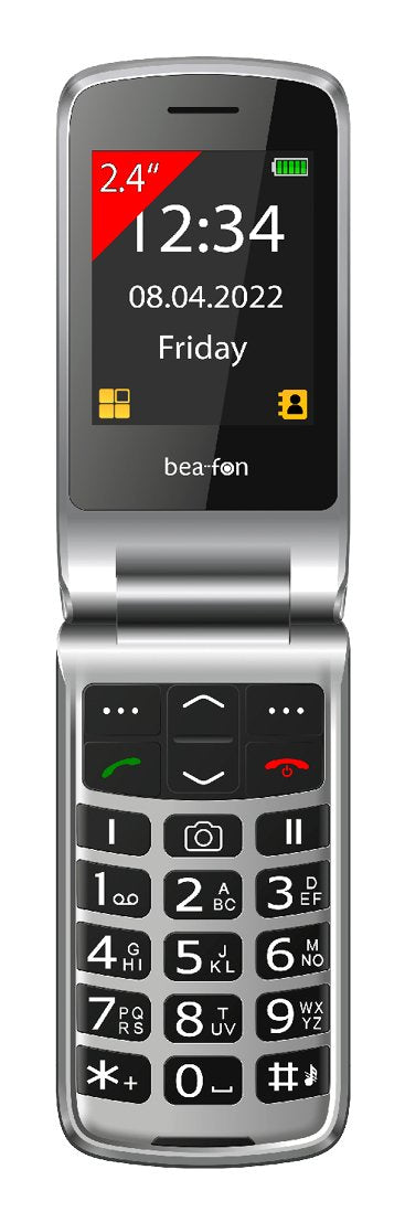 Beafon Sl605 6,1 Cm (2.4") Negro, Plata Teléfono Para Personas Mayores