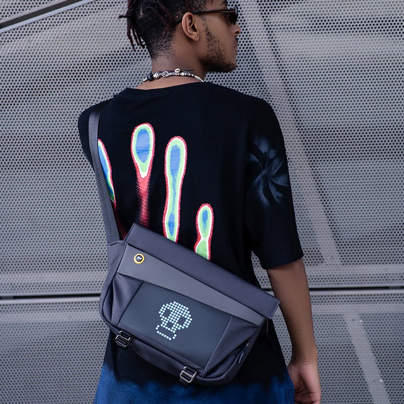 Divoom: Bolso Bandolera Slingbag-V Pixel Art Led - Negro