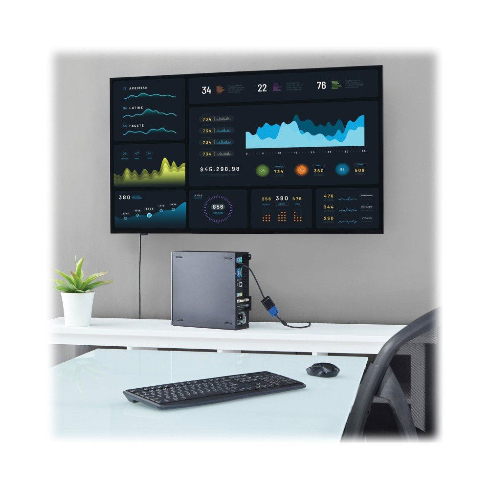 Techly Hdmi -> Vga+3.5mm+Micro Usb B M/F Negro