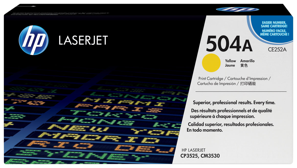 EAN 0883585595716 - HP 504A Yellow Original LaserJet Toner Cartridge cartucho de tóner 1 pieza(s) imagen 2