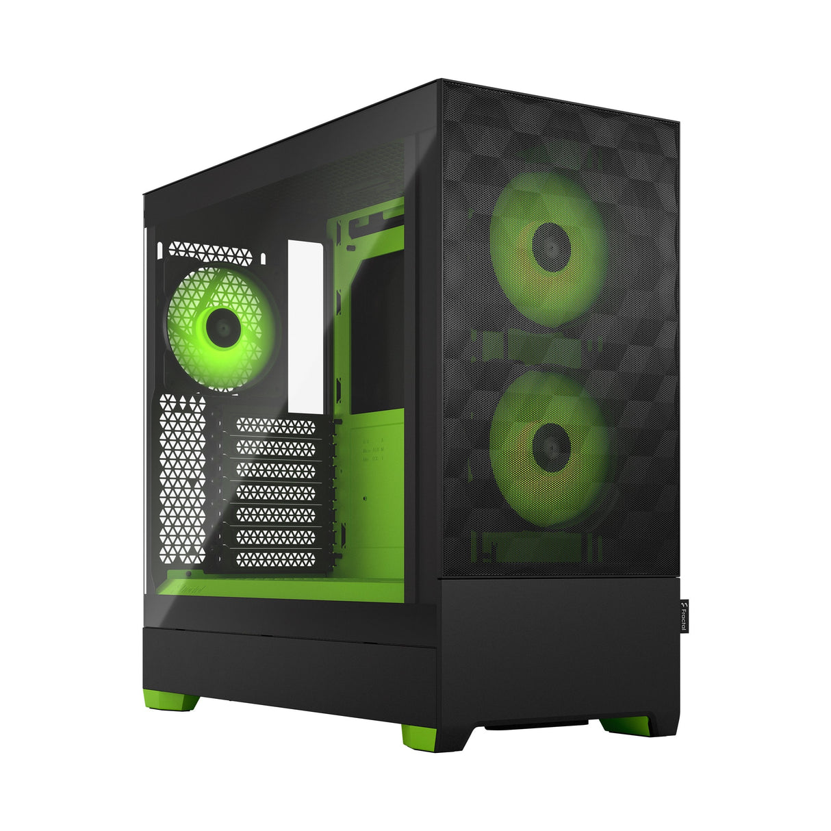 Caja Pc Fractal Design  Pop Air Rgb Green Core Tg Clear Tint