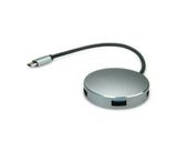 Roline Usb 3.2 Gen 1 Hub, Rund, 4fach, Typ C Anschlusscable