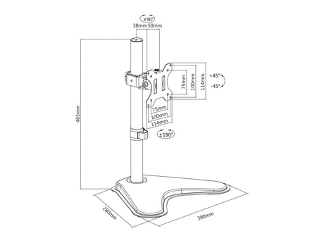 EAN 4015867205143 - Equip 650122 soporte para TV 81,3 cm (32") Negro imagen 13