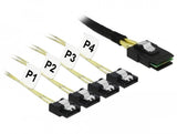 Cable De Adaptador De Delock Mini Saf Sff-8087> 4x Sata 7pin 1 Metro 85731
