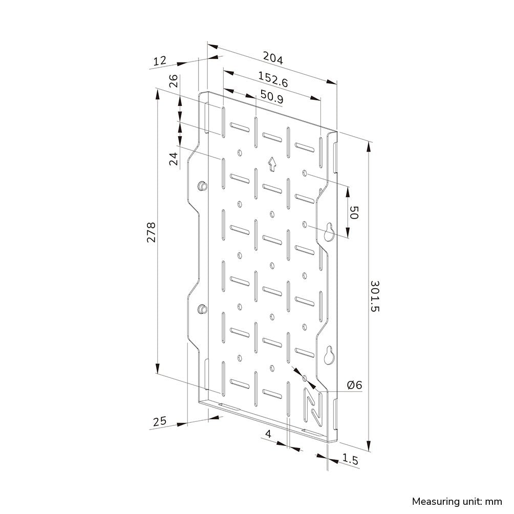 Neomounts Av-Hardware-Rack 10kg Negro