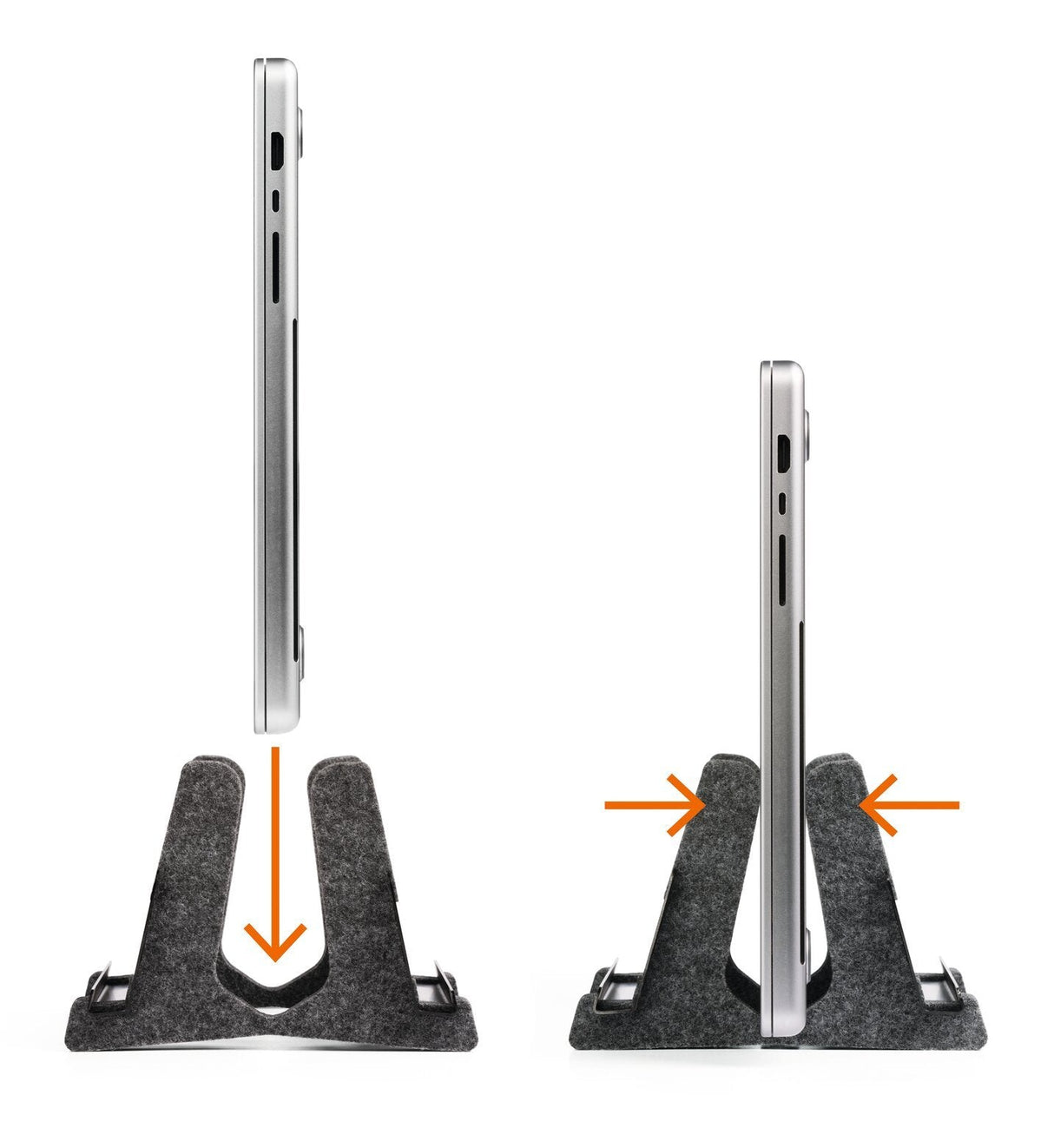 Durable Laptop Mänder Effect -3kg 13-17'' Vertikal Pet-Filz Anthrazit