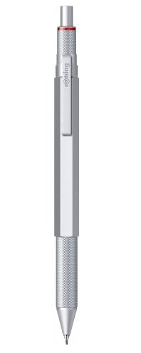 Rotring 600 Multipen 3in1 Plata Pluma De Mina Fina, Bolígrafo Azul/Rojo