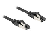 Cable Delock Rj45 De Red Cat.8.1 S/Ftp 0,5 M Bis 40 Gbps Negro