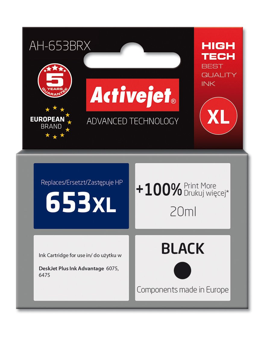 EAN 5901443119296 - Activejet AH-653BRX cartucho de tinta 1 pieza(s) Compatible Alto rendimiento (XL) imagen 1