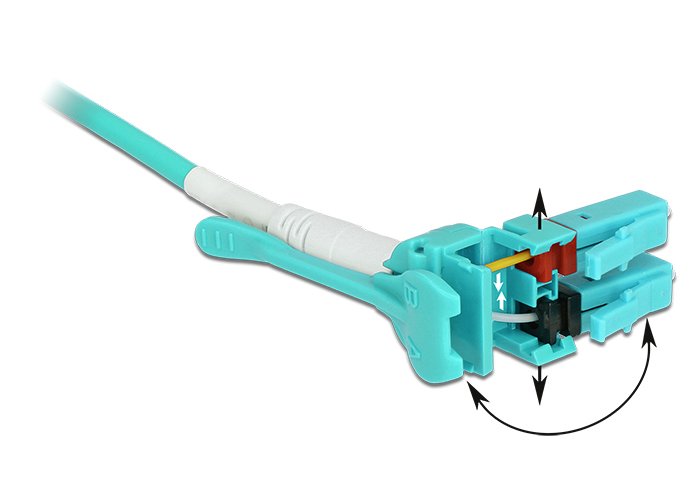 Delock Cable De Fibra Óptica Lc> Lc Multimodo Om3 Uniboot 10m