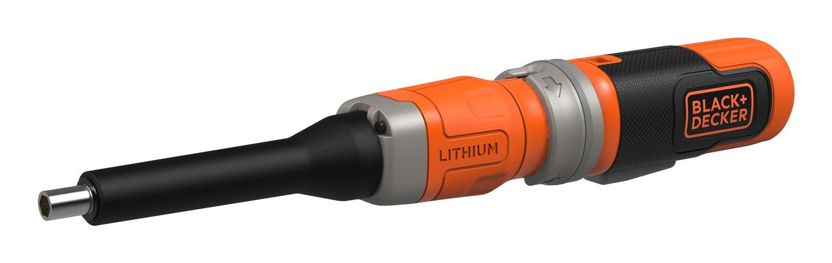 Destornillador Inalámbrico Black+Decker Bcf603c-Qw, 3,6 Voltios Naranja/Negro, Batería De Iones De Litio 1,5 Ah Bcf603c-Qw