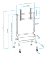 Soporte Suelo Ruedas "Idreams" Pantallas 37-86" Tooq