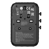 Cargador De Pared Universal Verbatim Uta-05 Gan Iii Toma De Corriente Universal 2xusb Tipo-C 2xusb 65w