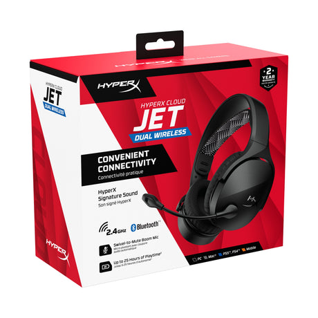 EAN 0198701202189 - HyperX Cloud Jet Wireless Black Gaming Headset Inalámbrico Diadema Juego USB tipo A Bluetooth imagen 13