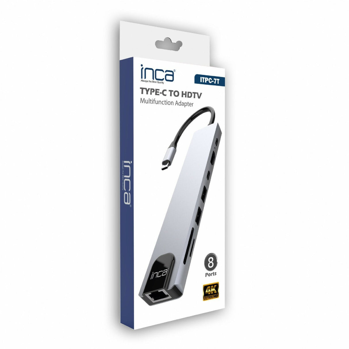 Inca Adaptador Itpc-7t Typ C > 3xusb-A, 1xrj45, 1000mbps
