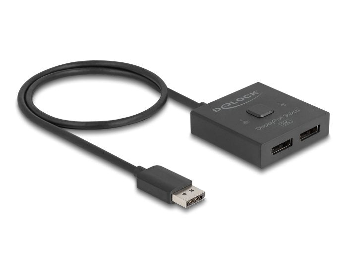 Delock Displayport Switch 2 Auf 1 Bidireccional 8k