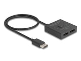Delock Displayport Switch 2 Auf 1 Bidireccional 8k